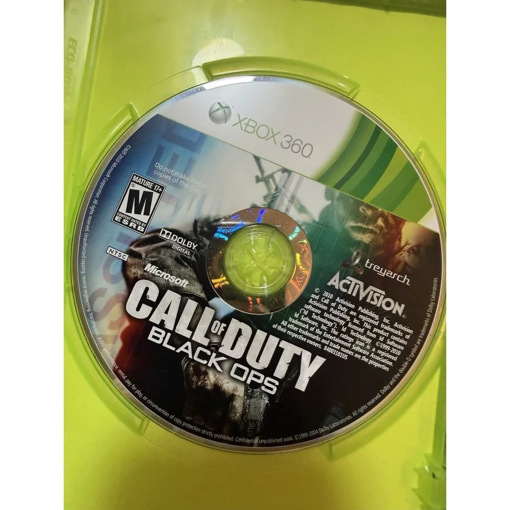 Call of Duty: Black Ops And Call Of Duty 2 W/ Manual  (Xbox 360, 2010)